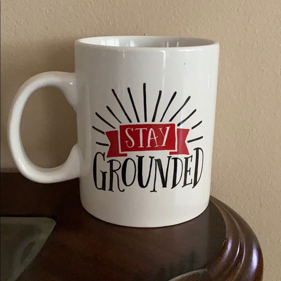 Stay Grounded White Coffee Mug - Picture 2 of 5